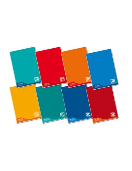 Quaderno Maxi One Color Didattico A4 - disgrafia - colori assortiti - 18+1 fogli confezioni da 6 Blasetti - 1
