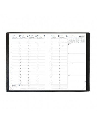 Agenda settimanale Quo Vadis Ministro 16x24 cm - Impala nero 015113Q Quo Vadis - 2