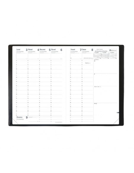 Agenda settimanale Quo Vadis Ministro 16x24 cm - Impala nero 015113Q Quo Vadis - 2