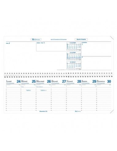 Planning settimanale Quo Vadis Agendascop 30x10 cm - Impala nero 020026Q Quo Vadis - 3 Planning settimanale Quo Vadis Agendascop 30x10 cm - Impala nero 020026Q Quo Vadis - 3