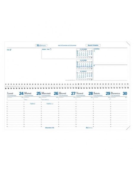 Planning settimanale Quo Vadis Agendascop 30x10 cm - Impala nero 020026Q Quo Vadis - 3 Planning settimanale Quo Vadis Agendascop 30x10 cm - Impala nero 020026Q Quo Vadis - 3