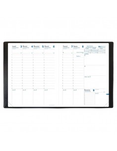 Agenda settimanale Quo Vadis Trinote - Impala 18x24 cm nero 048083Q Quo Vadis - 1 2