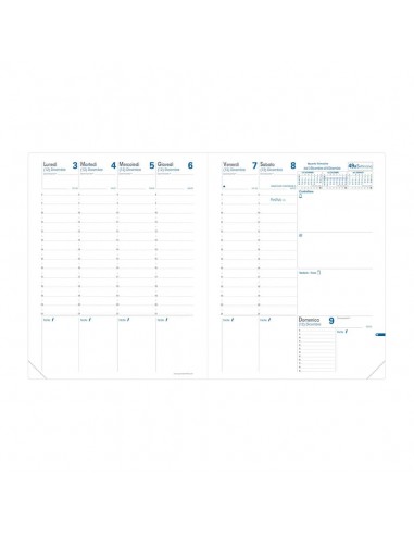 Agenda settimanale Quo Vadis Trinote - Impala 18x24 cm nero 048083Q Quo Vadis - 3