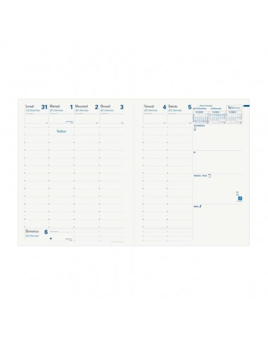 Agenda settimanale Quo Vadis Presidente Equology Riciclata 21x27 cm nero 016588Q Quo Vadis - 3