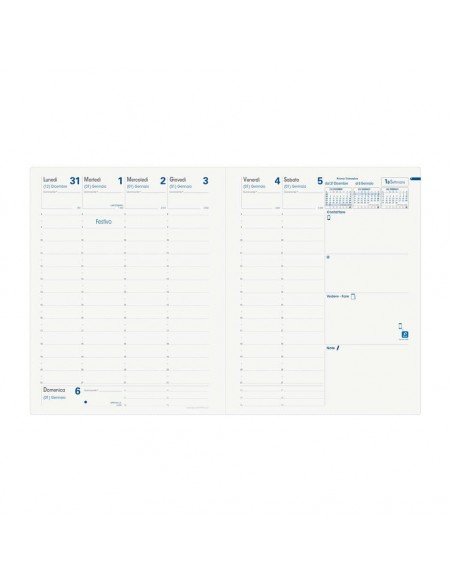 Agenda settimanale Quo Vadis Presidente Equology Riciclata 21x27 cm nero 016588Q Quo Vadis - 3