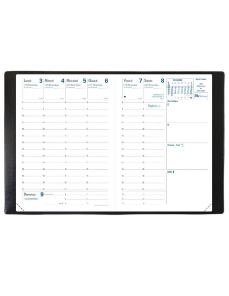 Agenda settimanale Quo Vadis Rigiro - Impala 9x12,5 cm nero 003099Q Quo Vadis - 2 Agenda settimanale Quo Vadis Rigiro - Impala 9x12,5 cm nero 003099Q Quo Vadis - 2