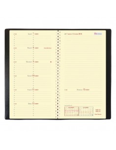Agenda settimanale 2022 Quo Vadis Italnote - 8,8x17 cm Soho nero ebano 219236Q Quo Vadis - 1 2
