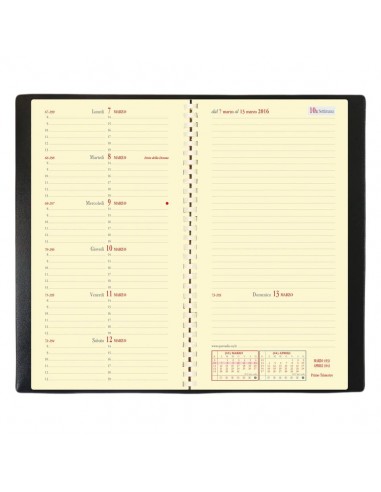 Agenda settimanale 2022 Quo Vadis Italnote - 8,8x17 cm Soho nero ebano 219236Q Agenda settimanale 2022 Quo Vadis Italnote - 8,8x17 cm Soho nero ebano 219236Q