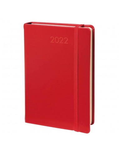 Agenda settimanale 2022 Quo Vadis Daily Pocket Prestige - Habana 8,8x13 cm rosso 617004Q
