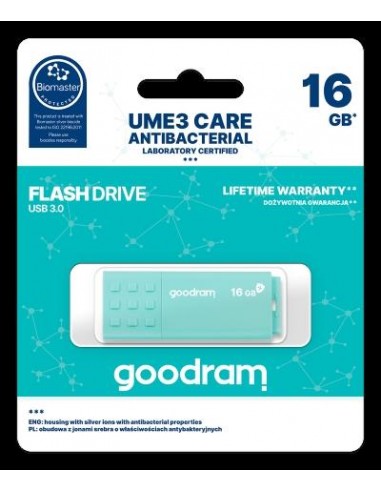 GOODRAM 16GB UME3 CARE - ANTIBATTERICA - USB 3.0 Goodram - 1