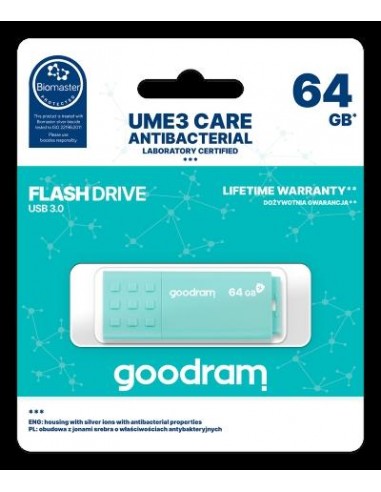 GOODRAM 64GB UME3 CARE - ANTIBATTERICA - USB 3.0 Goodram - 1