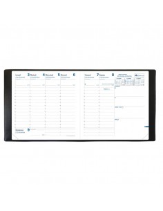 Agenda settimanale 2022 Quo Vadis Esecutivo Impala 16x16 cm nero - 01409822MQ 2