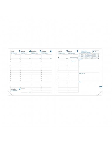 Agenda settimanale 2022 Quo Vadis Esecutivo Impala 16x16 cm nero - 01409822MQ