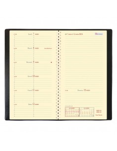 Agenda settimanale 2022 Quo Vadis Italnote Spirale Impala 8,8x17 cm nero 21906922MQ 2