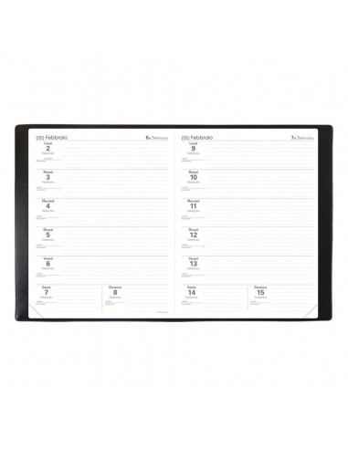 L'Agenda Del Professore Club Quo Vadis 2022 12 mesi AGO-LUG 21x27 cm rosso - formato orizzontale - 62604122MQ Quo Vadis - 2