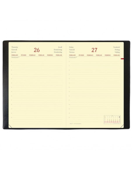 Agenda giornaliera 2022 Quo Vadis Daily 17 Prestige Habana 12x17 cm nero 37600122MQ Agenda giornaliera 2022 Quo Vadis Daily 17 Prestige Habana 12x17 cm nero 37600122MQ