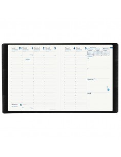 Agenda settimanale 2022 Quo Vadis Presidente Riciclata Equology 21x27 cm rosso - 01651222MQ Quo Vadis - 1 2