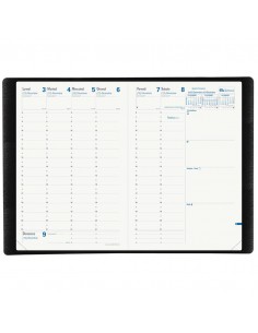 Agenda settimanale 2022 Quo Vadis Ministro Riciclata Equology 16x24 cm nero - 01501522MQ 2