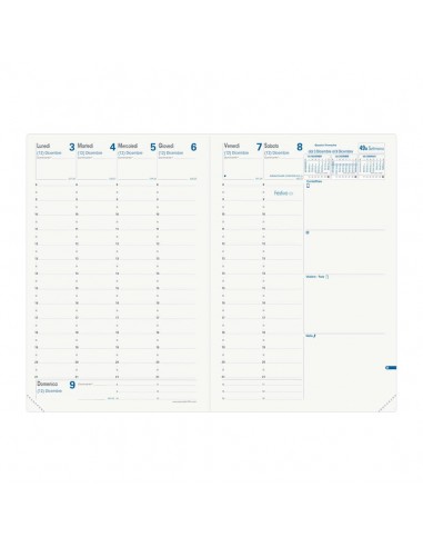 Agenda settimanale 2022 Quo Vadis Ministro Riciclata Equology 16x24 cm nero - 01501522MQ