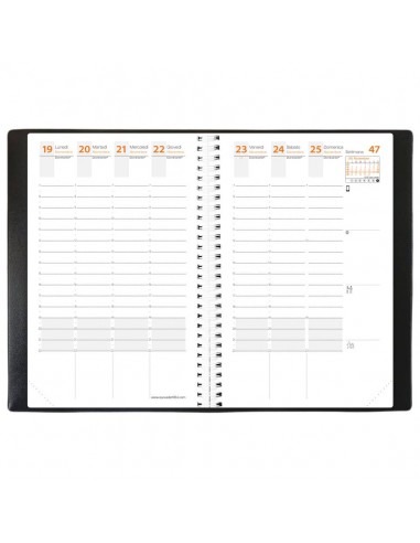 Agenda settimanale 2022 Quo Vadis Time&Life Pocket 10x15 cm blu 53912122MQ