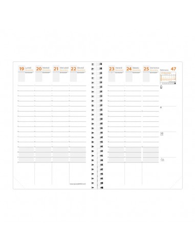 Agenda settimanale 2022 Quo Vadis Time&Life Pocket 10x15 cm blu 53912122MQ