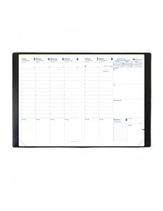 Agenda settimanale 2022 Quo Vadis Prenote Club  21x29,7 cm nero - 02433022MQ 2