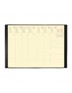 Agenda settimanale 2022 Quo Vadis Affari Prestige Silk 10x15 cm rosso corallo - 28595722MQ 2