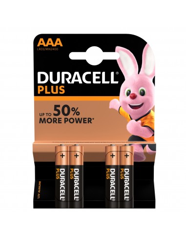 Pile Duracell Plus - ministilo - AAA - 1,5 V - MN2400G (conf.4) Duracell - 1