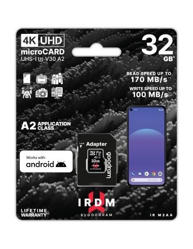IRDM by GOODRAM 32GB MICRO CARD UHS I U3 A2 + adapter Goodram - 1