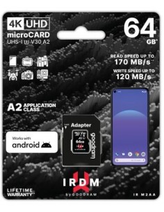 IRDM by GOODRAM 64GB MICRO CARD UHS I U3 A2 + adapter Goodram - 1