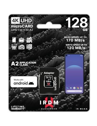 IRDM by GOODRAM 128GB MICRO CARD UHS I U3 A2 + adapter Goodram - 1