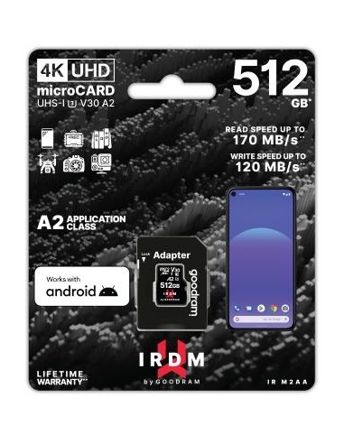IRDM by GOODRAM 512GB MICRO CARD UHS I U3 A2 + adapter Goodram - 1