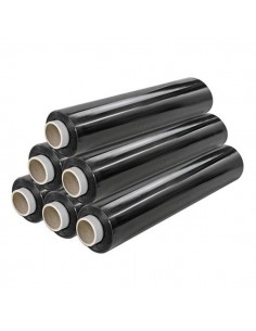 Conf. 6 Film estensibile VIVA in bobina 50 cm 23 µm Nero 1390N Viva - 2 2