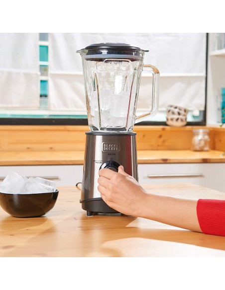 Black+Decker Bxjb800E Frullatore a Bicchiere 800 W, 1.5 Litri, Acciaio Inox/Plastica Nero Black&Decker - 2