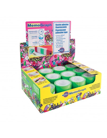 Ricarica nastro Memograph - verde - 021300652 (conf. 12)