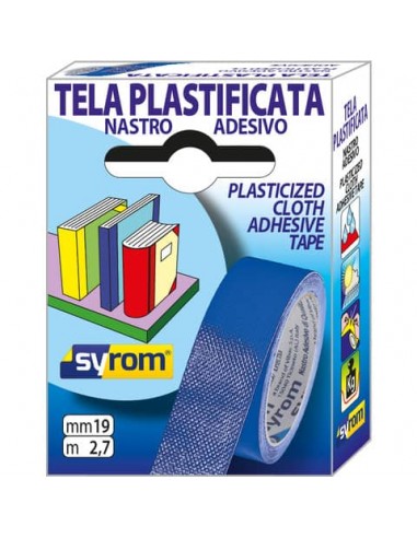 Nastro adesivo in tela Tes 702 Syrom - Tes 702 Special - 19 mm x 2,7 m - blu - 7568