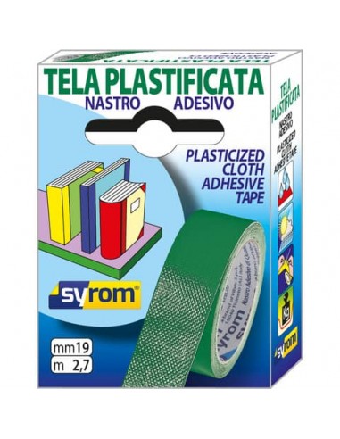 Nastro adesivo in tela Tes 702 Syrom - Tes 702 Special - 19 mm x 2,7 m - verde - 7567