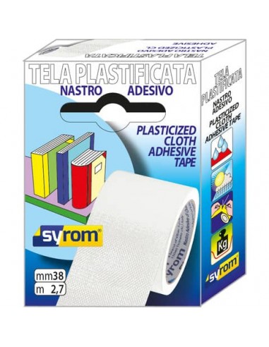 Nastro adesivo in tela Tes 702 Syrom - Tes 702 Special - 38 mm x 2,7 m - bianco - 7579