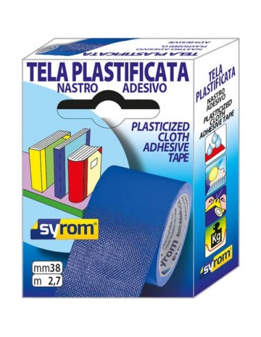 Nastro adesivo in tela Tes 702 Syrom - Tes 702 Special - 38 mm x 2,7 m - blu - 7576