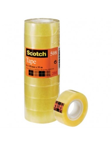 Nastro trasparente Scotch® 508 - 15 mm x 33 m - 508-1533 (conf.10)
