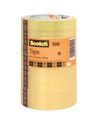 Nastro trasparente Scotch® 508 - 15 mm x 66 m - 508-1566 (conf.10)