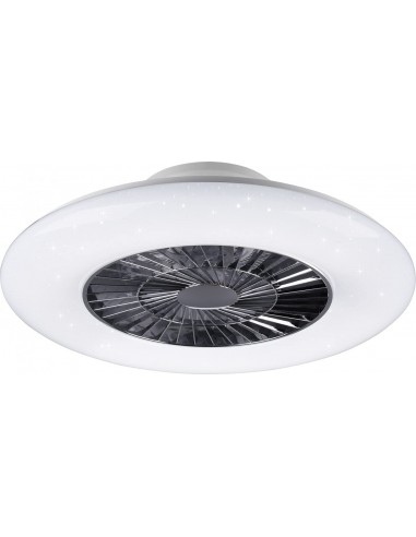 Ventilatore Da Soffitto Con Plafoniera A Led Dimmerabile Mod.Visby Cm.60  - 1