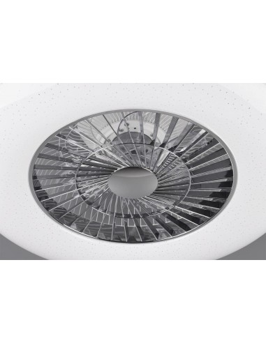 Ventilatore Da Soffitto Con Plafoniera A Led Dimmerabile Mod.Visby Cm.60  - 2