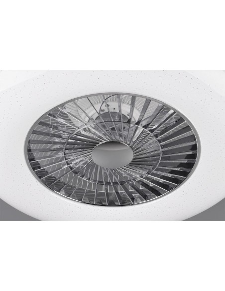 Ventilatore Da Soffitto Con Plafoniera A Led Dimmerabile Mod.Visby Cm.60  - 2