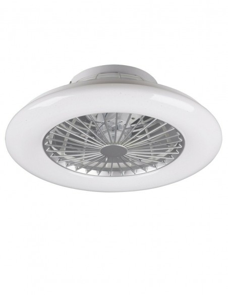 Ventilatore Da Soffitto Con Plafoniera A Led Dimmerabile Mod.Stralsund Cm.50  - 2
