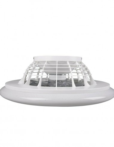 Ventilatore Da Soffitto Con Plafoniera A Led Dimmerabile Mod.Stralsund Cm.50  - 4