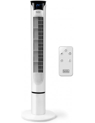Ventilatore a Torre da 102 cm Oscillante, con Telecomando Black+Decker mod: Bxeft49E Black&Decker - 1