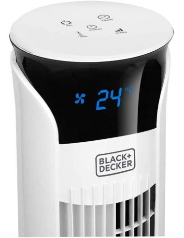 Ventilatore a Torre da 102 cm Oscillante, con Telecomando Black+Decker mod: Bxeft49E Black&Decker - 2