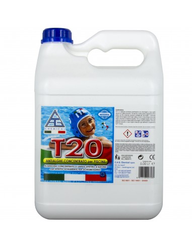 Antialghe per Piscine concentrato T20 conf da 5 Lt. CAG CHEMICAL - 1