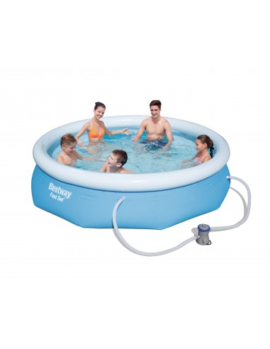 Piscina Gonfiabile Con Pompa Di Filtraggio 305X76H Cm BestWay Mod. Fast Set 57270 Azzurro BESTWAY - 1